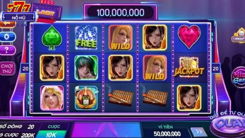 Nổ Hũ Nightclub Lady slot 5 cuộn, jackpot liên tục, chơi an toàn mọi lúc